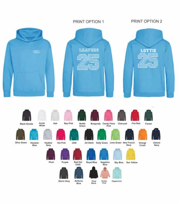 School Leavers  JH001b Junior slipover Style 1 Hood from £13.24